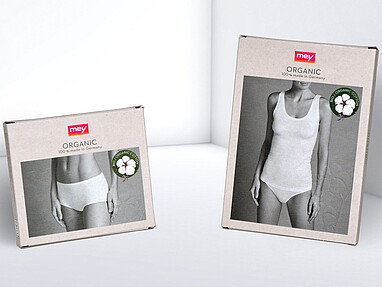 Faltschachteln im Naturlook für Unterwäsche