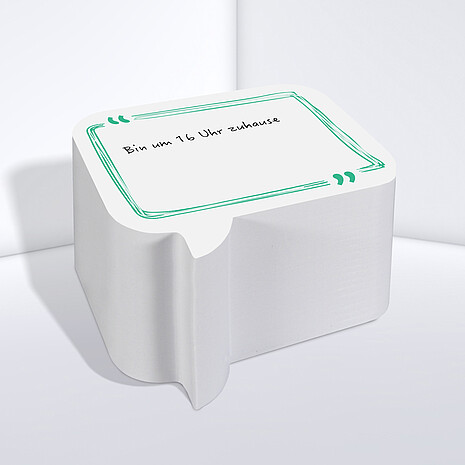 Custom-made shaped note cube