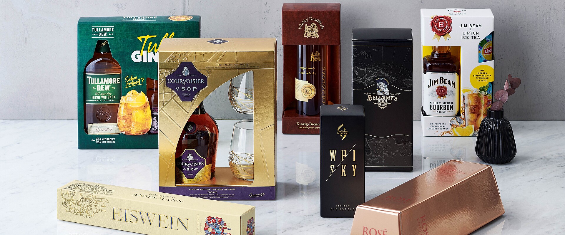 Individual gift packaging for a range of beverages