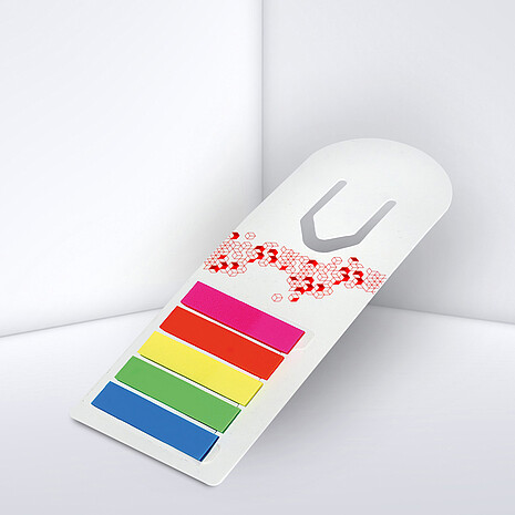 Printed bookmark with marker set