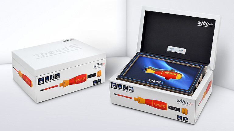 Printed fold-open cardboard box