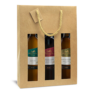 Carrying bag PURE line with window nature