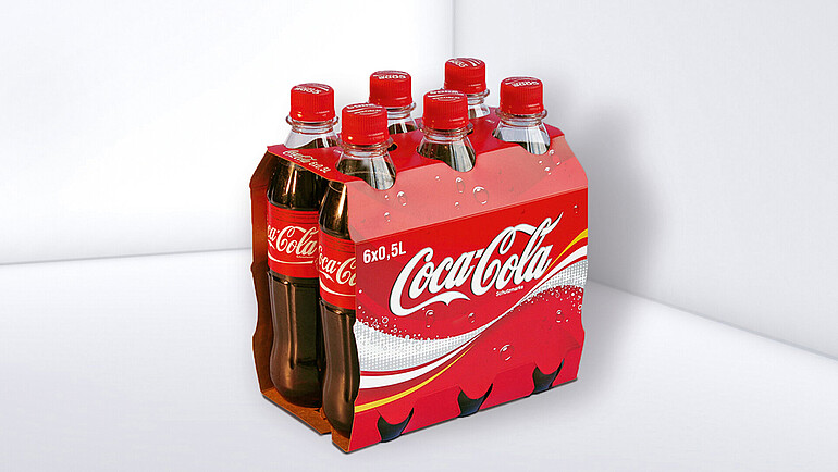 Bottle wrap with six cola bottles