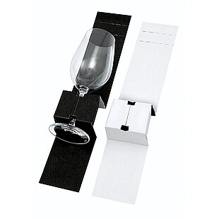 Inlay for glasses black/white