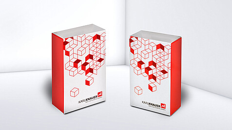 Folding box model by Karl Knauer