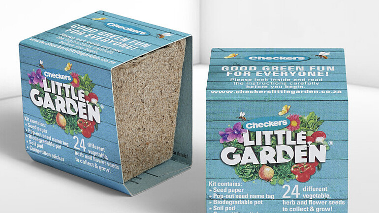 Colourfully printed cardboard sleeve