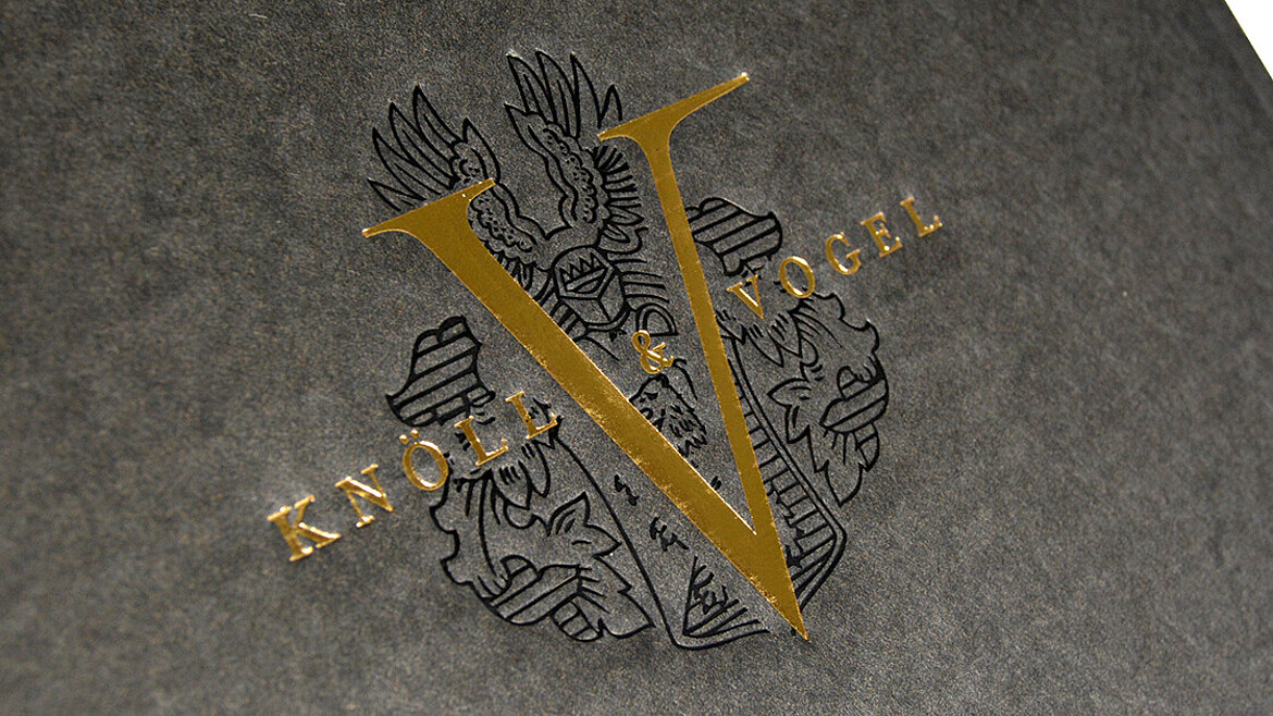 PURE line gift box, black, with blind and hot foil embossing