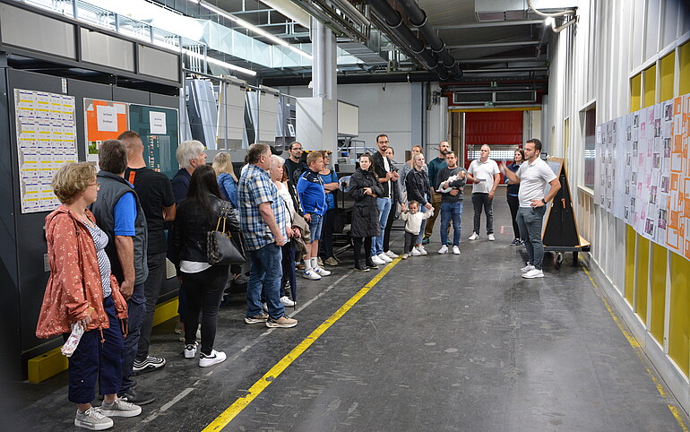 A tour of the company gave visitors interesting behind-the-scene insights.