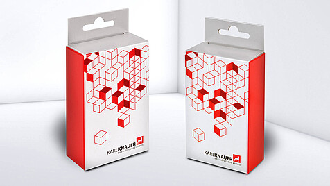 Folding boxes with euro-hole suspension sample by Karl Knauer