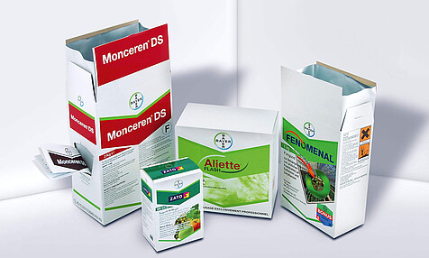 Folding cartons with lining