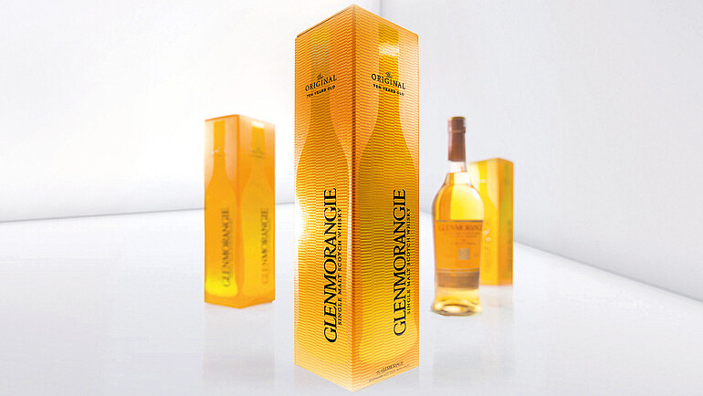 Highly refined packaging for Glenmorangie