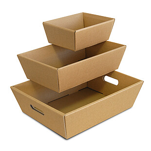 Square flute gift basket nature