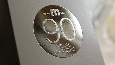 Silver circular embossing