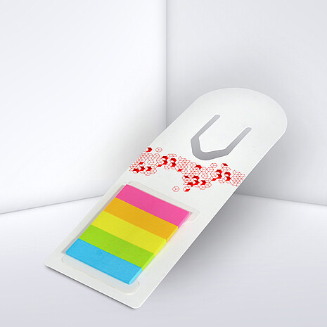 Printed bookmark with marker set