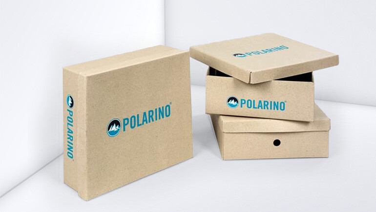 Printed brown grass paper boxes