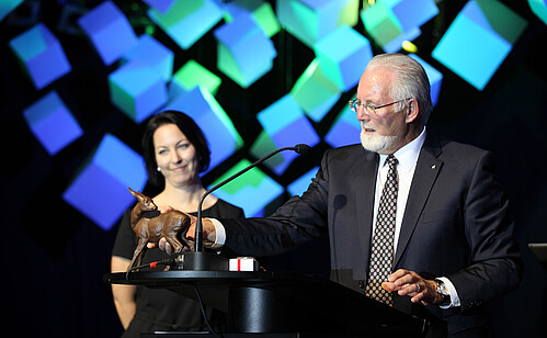 Stefanie Wieckenberg with her father Olaf Pohl