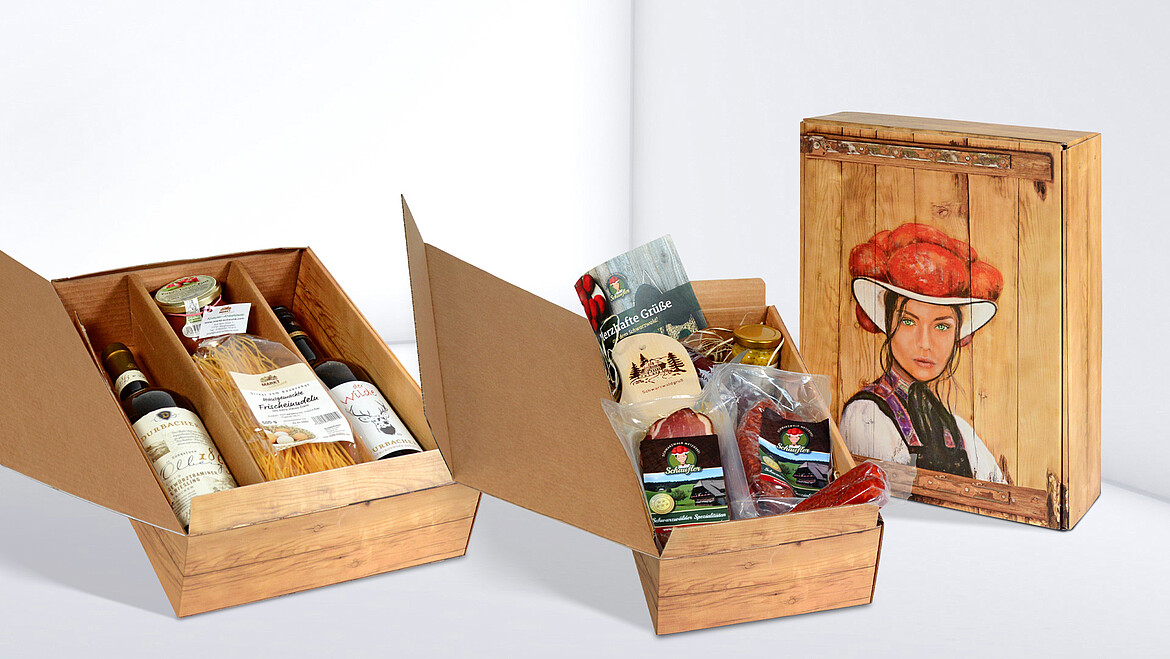 Karl Knauer's Heimat gift box filled with regional specialities