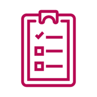 Icon, clipboard with task list